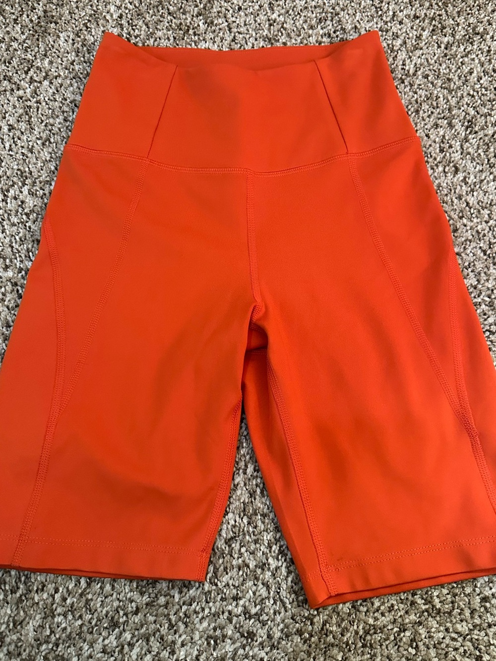 Girlfriend Collective Orange Biker Shorts